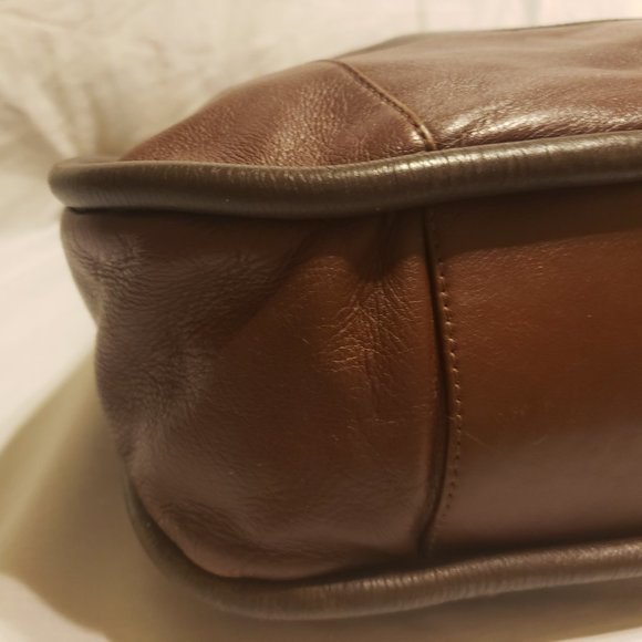 Carmen Steffens Brown Leather Hobo Shoulder Bag - Picture 3 of 15